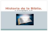 Historia de la Biblia.