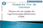 Mejora de un equipo de espectroscopia dieléctrica TSDC
