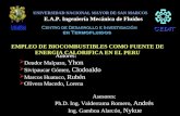 UNIVERSIDAD NACIONAL MAYOR DE SAN MARCOS E.A.P. Ingeniería Mecánica de Fluídos