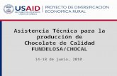 Asistencia Técnica para  la  producción  de Chocolate de Calidad FUNDELOSA/CHOCAL