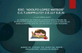ESC. “ADOLFO LOPEZ MATEOS” C.C.T.15DPR1172Y Z.E.117 S.E.XI