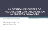 LA GESTION DE COSTES DE PRODUCCIÓN CAPITALIZADOS EN LA EMPRESA GANADERA