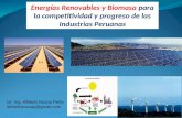 Energías Renovables y Biomasa  para la competitividad y progreso de las Industrias Peruanas
