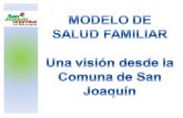MODELO DE SALUD FAMILIAR Una visión desde la Comuna de San Joaquín