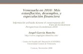 Venezuela en 2010: Más estanflación, desempleo, y especulación financiera