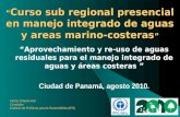 ” Curso sub regional presencial en manejo integrado de aguas y areas marino-costeras ”