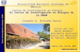 Universidad Nacional Autónoma de México   Centro de Investigación en Energía