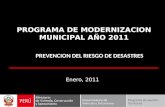 PROGRAMA DE MODERNIZACION MUNICIPAL AÑO 2011