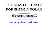 SISTEMAS ELECTRICOS POR ENERGIA  SOLAR systelcomsi