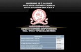 UNIVERSIDAD DE EL SALVADOR FACULTAD DE CIENCIAS ECONOMICAS ESCUELA DE CONTADURIA PÚBLICA