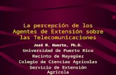 La percepción de los Agentes de Extensión sobre las Telecomunicaciones
