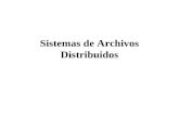 Sistemas de Archivos Distribuidos