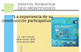 Informe Ambiental GEO MONTEVIDEO