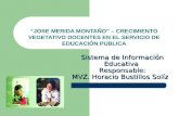 “JOSE MERIDA MONTAÑO” – CRECIMIENTO VEGETATIVO DOCENTES EN EL SERVICIO DE EDUCACIÓN PUBLICA