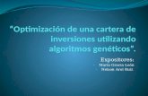 “Optimización de una cartera de inversiones utilizando algoritmos genéticos”.