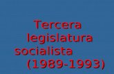 Tercera legislatura socialista            (1989-1993)