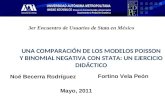 UNA COMPARACIÓN DE LOS MODELOS POISSON Y BINOMIAL NEGATIVA CON STATA: UN EJERCICIO DIDÁCTICO