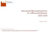 I NDICADORES  S OCIODEMOGRÁFICOS  DE LA  P OBLACIÓN  I NDIGENA  2000-2005