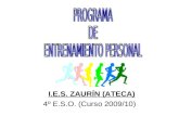 I.E.S. ZAURÍN (ATECA) 4º E.S.O. (Curso 2009/10)