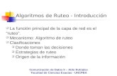 Algoritmos de Ruteo - Introducción