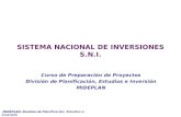 SISTEMA NACIONAL DE INVERSIONES S.N.I.