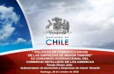“ POLITICAS DE FOMENTO A FAVOR  DE LAS EMPRESAS DE MENOR TAMAÑO” XX CONGRESO INTERNACIONAL DEL