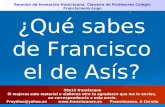 ¿Qué sabes de Francisco el de Asís?
