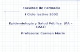 Facultad de Farmacia I Ciclo lectivo 2002