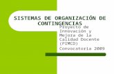 SISTEMAS DE ORGANIZACIÓN DE CONTINGENCIAS