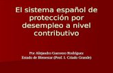 El sistema español de protección por desempleo a nivel contributivo