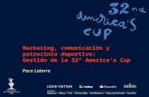 Marketing, comunicación y patrocinio deportivo: Gestión de la 32ª America’s Cup