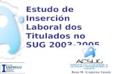 Estudo de Inserción Laboral dos Titulados no SUG 2003-2005