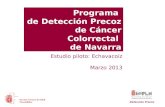Programa  de Detección Precoz  de Cáncer Colorrectal  de Navarra
