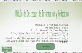 Módulo Instruccional Preparado por: Prof. Noraida Domínguez