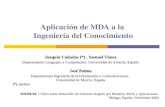Aplicación de MDA a la  Ingeniería del Conocimiento