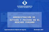 ADMINISTRACIÓN DE  ACTIVOS Y PASIVOS EN EL MERCADO PERUANO