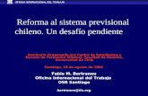 Reforma al sistema previsional chileno. Un desafío pendiente