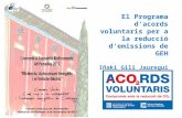 El Programa d’acords voluntaris per a la reducció d’emissions de GEH Iñaki Gili Jauregui