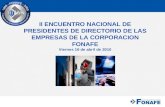 II ENCUENTRO NACIONAL DE PRESIDENTES DE DIRECTORIO DE LAS EMPRESAS DE LA CORPORACION FONAFE