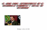 EL GRAN CANAL INTEROCEÁNICO EN EL DESARROLLO ECONOMICO Y SOCIAL DE NICARAGUA