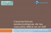 Características epidemiológicas de las vasculitis ANCA en el ASF