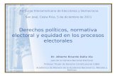 Derechos políticos, normativa electoral y equidad en los procesos electorales