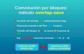 Convolución por bloques: método  overlap-save