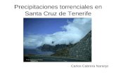 Precipitaciones torrenciales en Santa Cruz de Tenerife