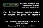 Certificaciones ambientales en campos de golf en España