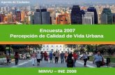 Encuesta 2007 Percepción de Calidad de Vida Urbana