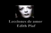 Lecciones de amor  Edith Piaf