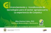 Alba Marina Cotes,  PhD Centro de  Biotecnología  y  Bioindustria