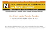 Lic. Prof. María Renée Candia - Material complementario -