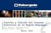 Tarifas  y  Cálculo  del  Consumo Eléctrico  en la Región  Moquegua